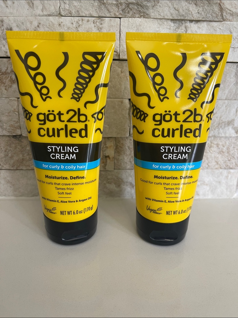 Brand new! $22 TWO bottles of got2b curled styling cream 6 oz each